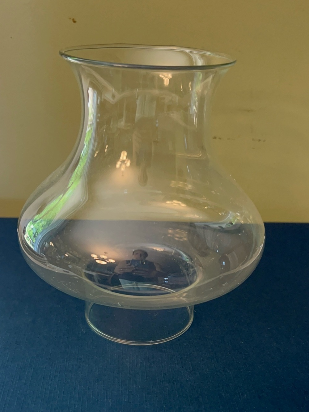Vintage Clear Glass Hurricane Chimney Replacement for Oil/Kerosene Lamps